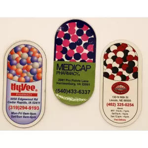 Full Color Custom Imprinted Capsule Magnet