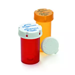 Friendly & Safe 13 Dram Vial - Red