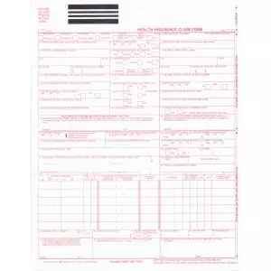 HCFA 1500 Laser Claim Form