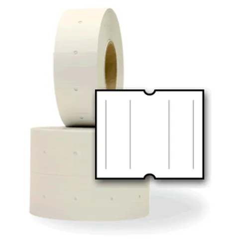 White General Purpose with Slit Price Label for GL